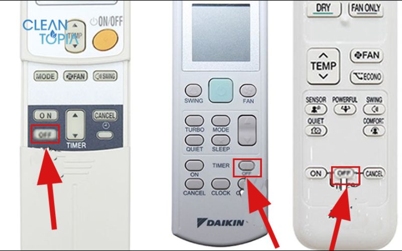 Sử dụng hẹn giờ tắt/bật máy lạnh