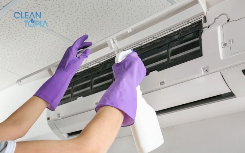 Chính sách bảo hành và Cam kết dịch vụ vệ sinh máy lạnh chuẩn Clean Topia